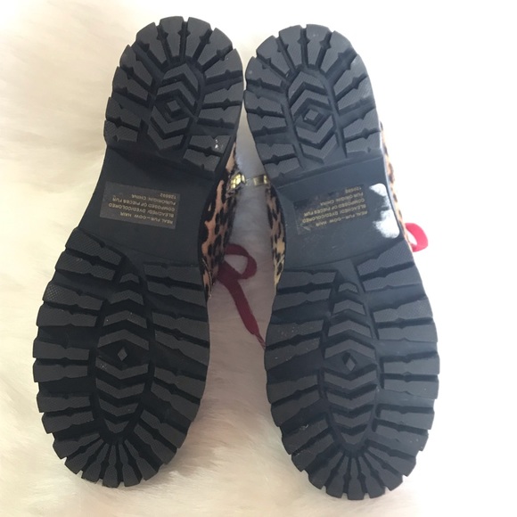 Aqua☀️Leopard print combat boots - Picture 8 of 11